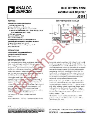 AD604ARS-REEL datasheet  